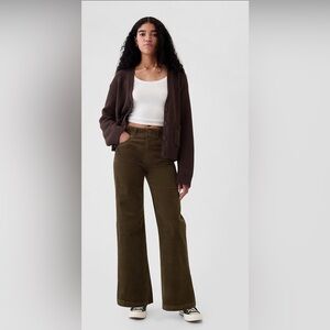 GAP Women's Wide Leg Pants in Brown